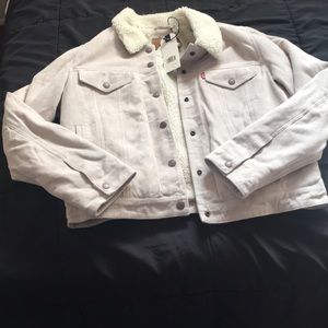 Levi’s women’s Suede sherpa jacket
